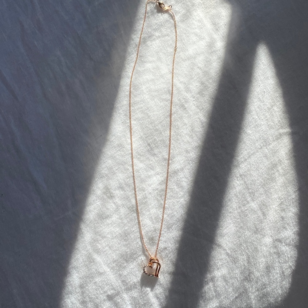 Kay Jewelers Rosegold heart necklace
